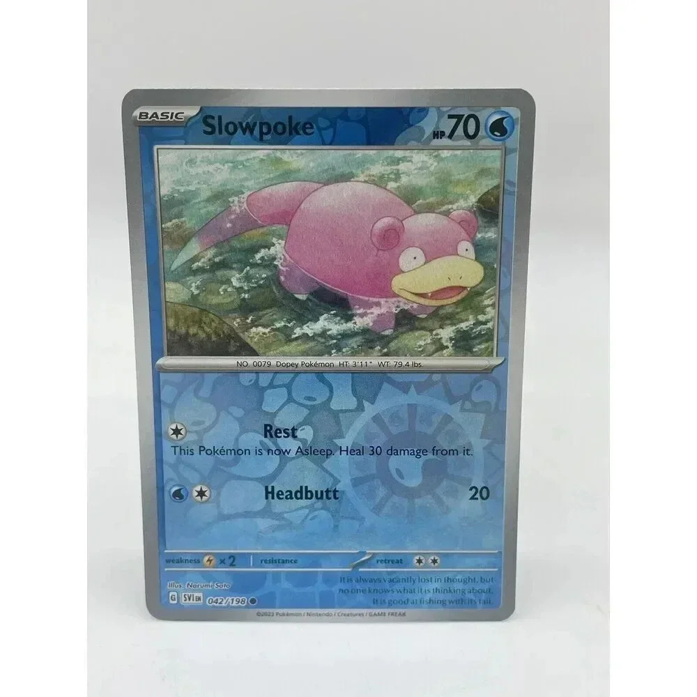 Slowpoke 042/198 Scarlet & Violet Pokemon TCG Reverse Holo Mint Unplayed